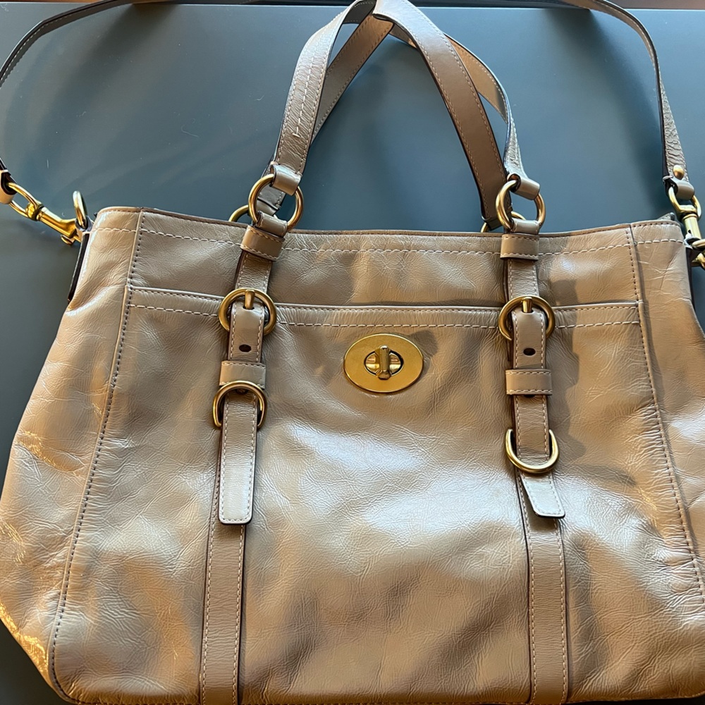 Coach patent leather bag